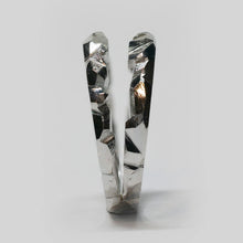 Load image into Gallery viewer, Double Geode Band - White Platinum