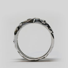 Load image into Gallery viewer, Double Geode Band - White Platinum