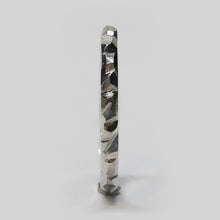 Load image into Gallery viewer, Stackable Geode Ring - White Platinum
