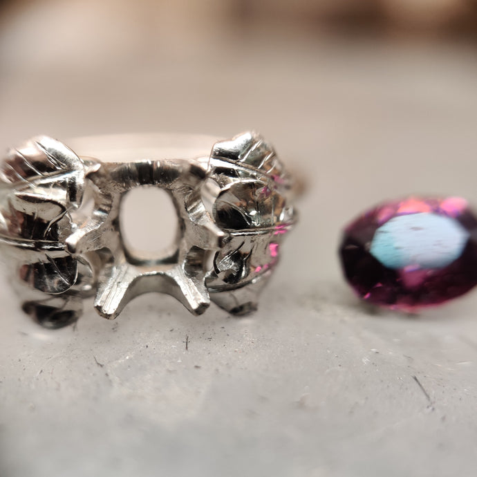 Joanna's Floral Platinum Ring