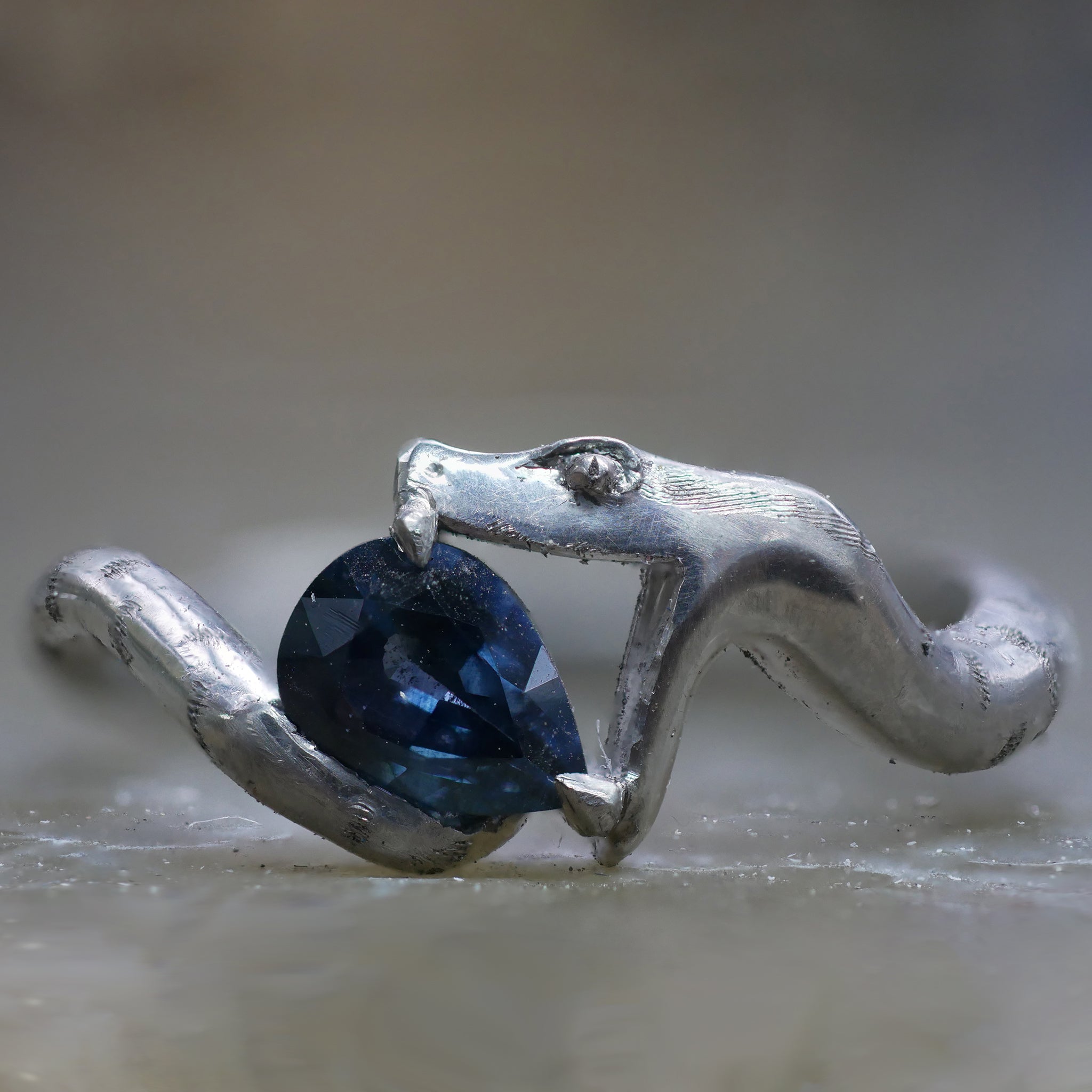 アクセサリー Symphony and one snake ring Custom Blue Symphony and one snake ring Custom Blue Unique Snake blue