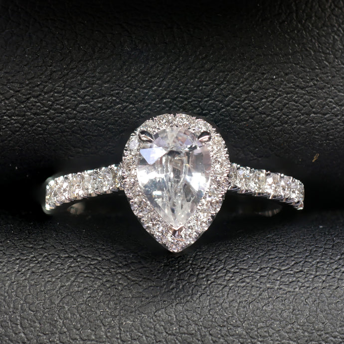 Ashley's Halo Engagement Ring