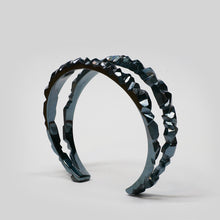 Load image into Gallery viewer, Midnight Blue Geode Bangle
