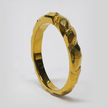 Load image into Gallery viewer, The Tapered Geode Ring - Yellow Gold
