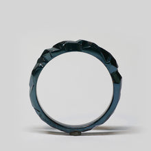 Load image into Gallery viewer, The Tapered Geode Ring - Midnight Blue

